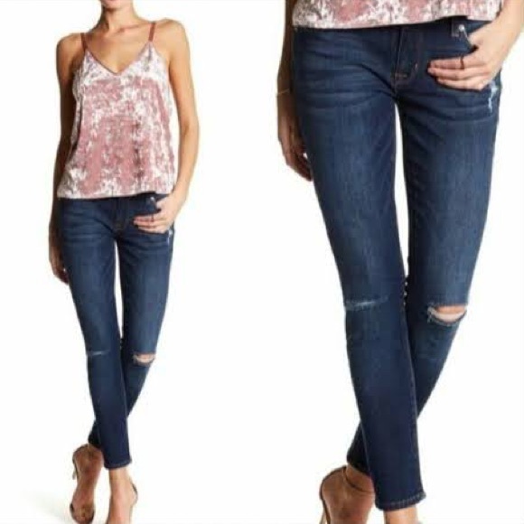 Hudson Krista Distressed Ankle Super Skinny Jeans - Picture 11 of 11